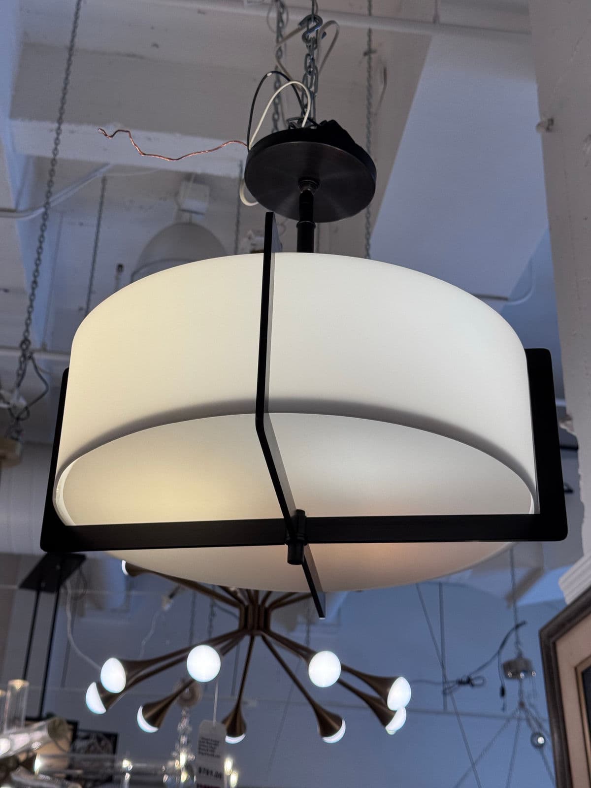 Doyle Crosby for Boyd Lighting Crisscross Semi Flush Pendant - Thumbnail 10