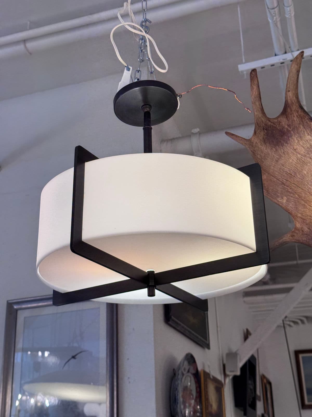 Doyle Crosby for Boyd Lighting Crisscross Semi Flush Pendant - Thumbnail 8