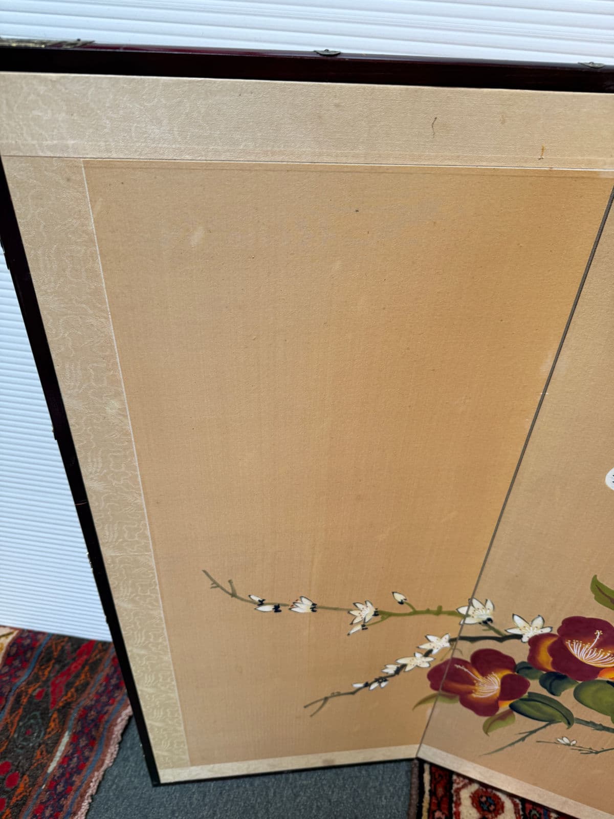 Hand Painted Chinese Gold Screen/Room Divider - Thumbnail 4