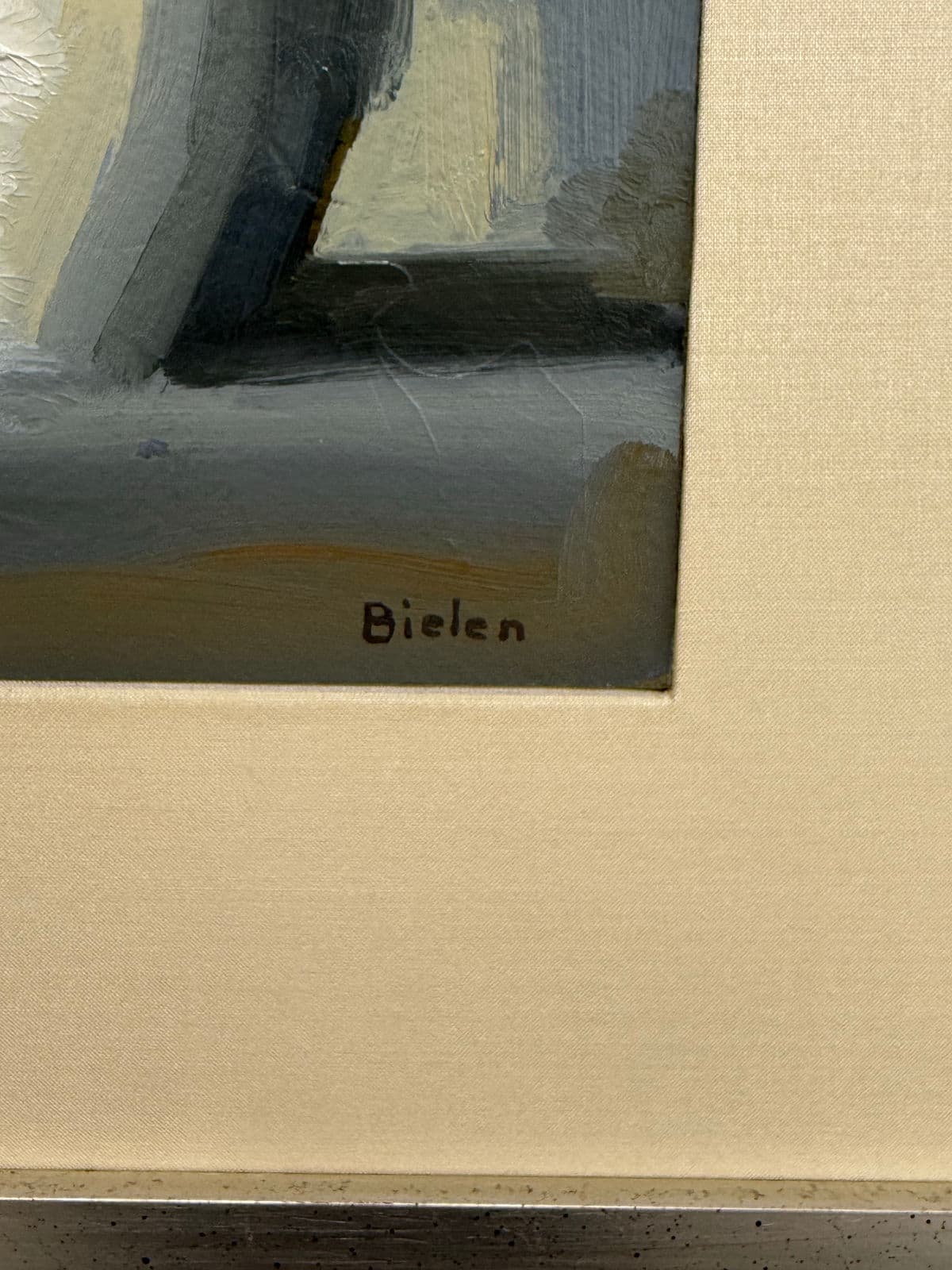 Stanley Bielen "Ladi Apples" Oil on Paper + Signed, Circa 2001 - Thumbnail 9