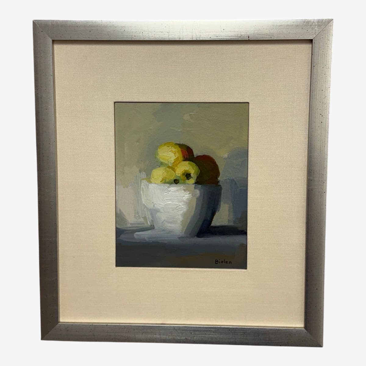 Stanley Bielen "Ladi Apples" Oil on Paper + Signed, Circa 2001 - Image 1