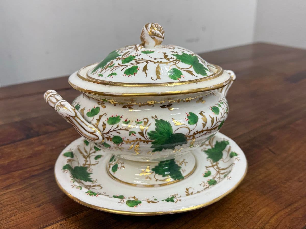 Antique English Ironstone Tureen, Set of Three - Thumbnail 4