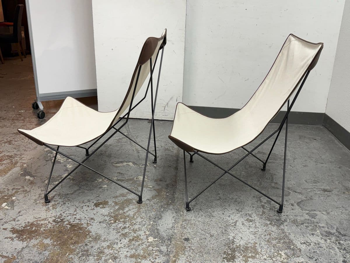 Rodolfo Dordoni for Roda Lawrence 390 Lounge Armchairs, Pair - Thumbnail 5