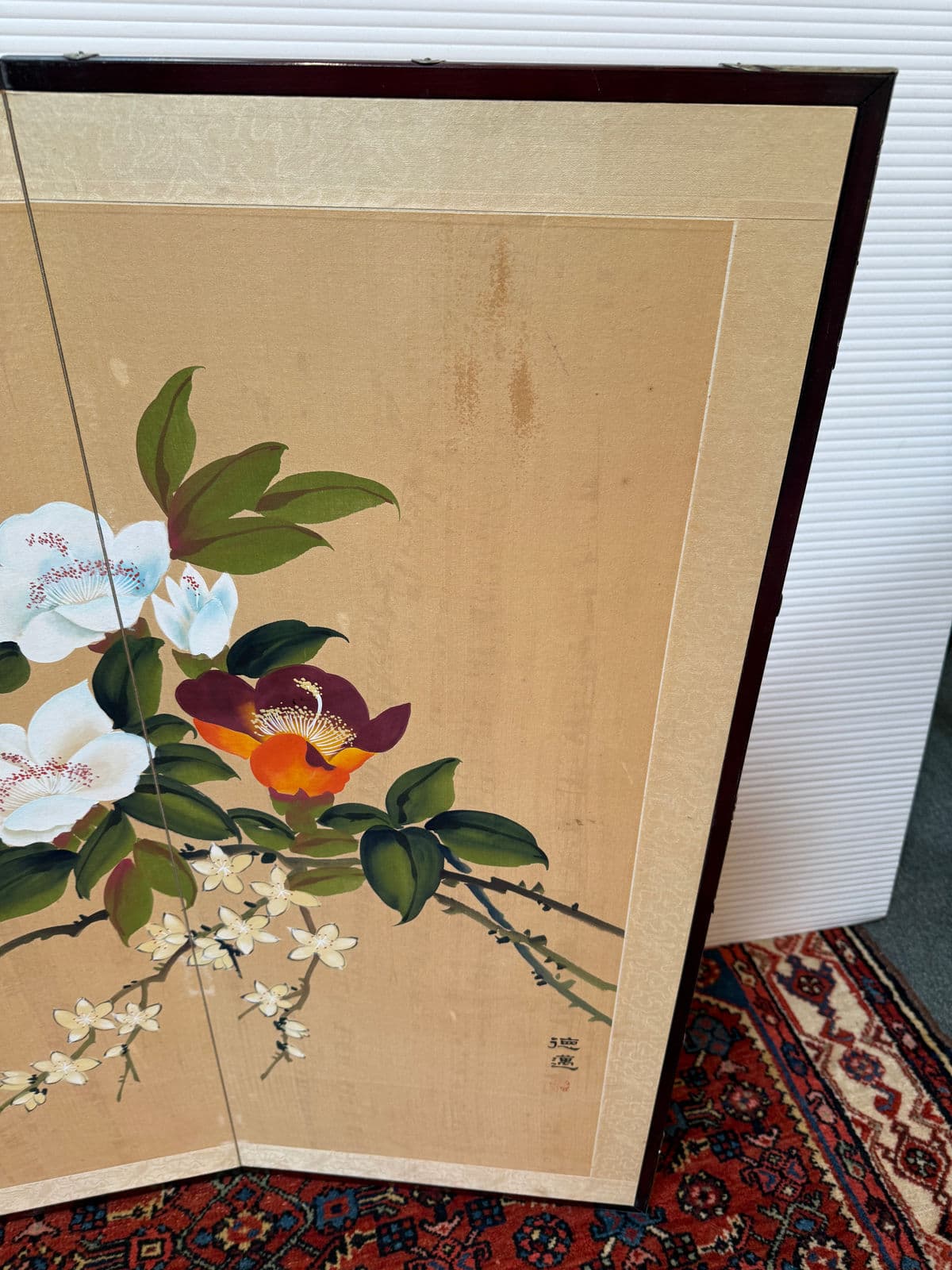 Hand Painted Chinese Gold Screen/Room Divider - Thumbnail 11