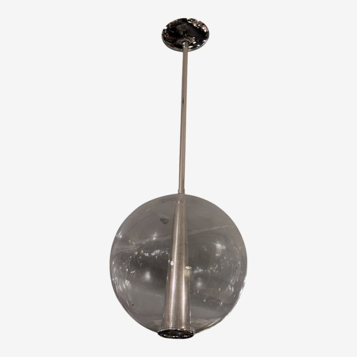 Laura Kirar for Arteriors Caviar Glass Pendant - Image 1