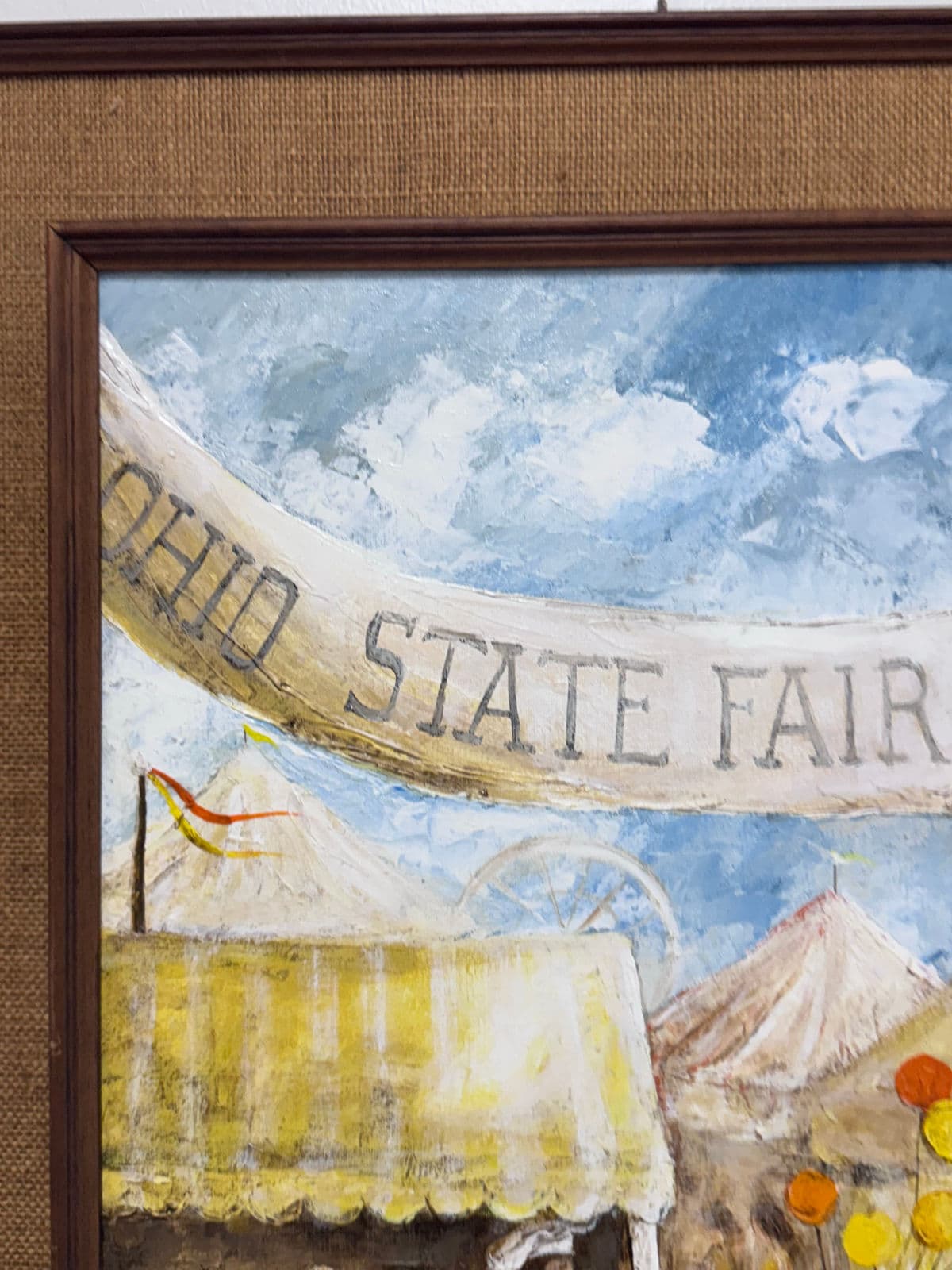 Circa 1945 A. Rugh Framed Oil Painting "Summer of 45" - Thumbnail 10