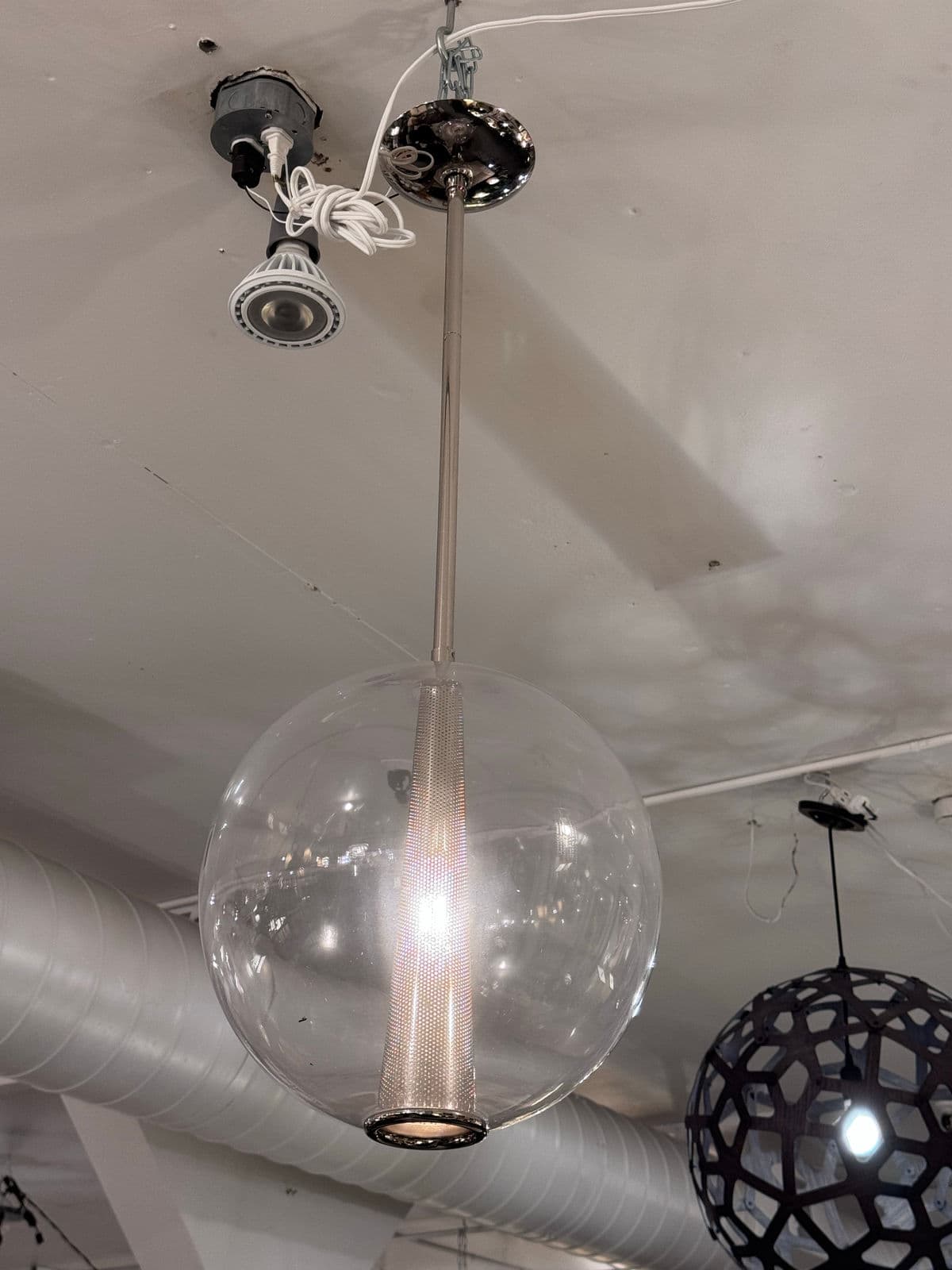 Laura Kirar for Arteriors Caviar Glass Pendant - Thumbnail 3