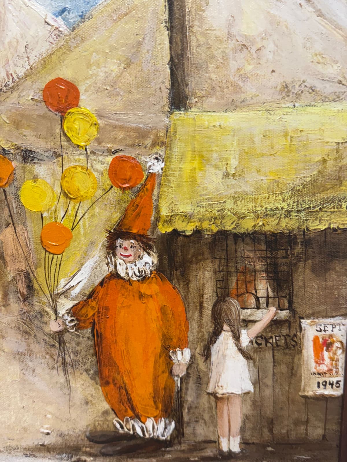 Circa 1945 A. Rugh Framed Oil Painting "Summer of 45" - Thumbnail 6