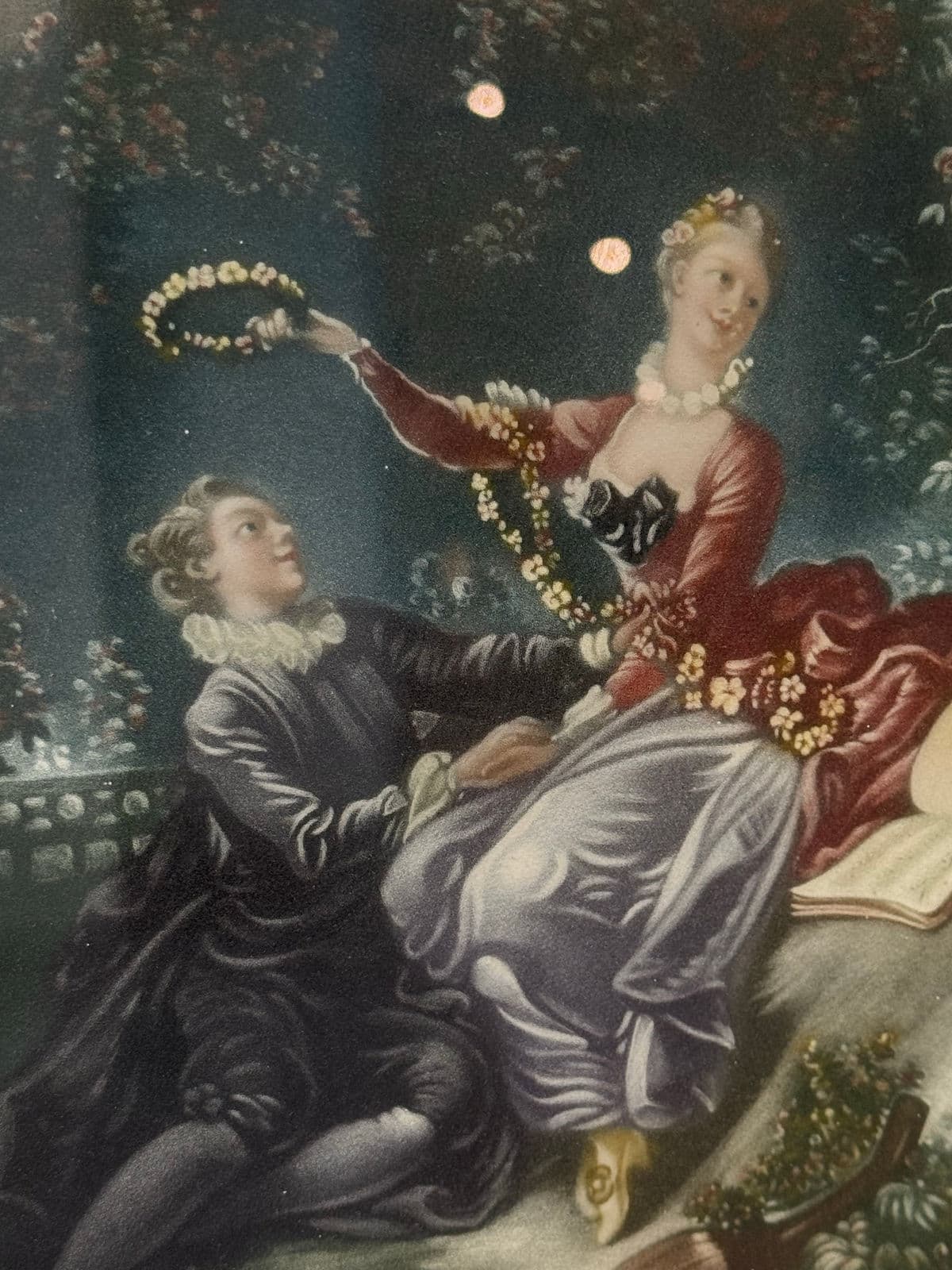 Antique Jean-Honore Fragonard's the Progress of Love Series Art Prints, Pair - Thumbnail 6