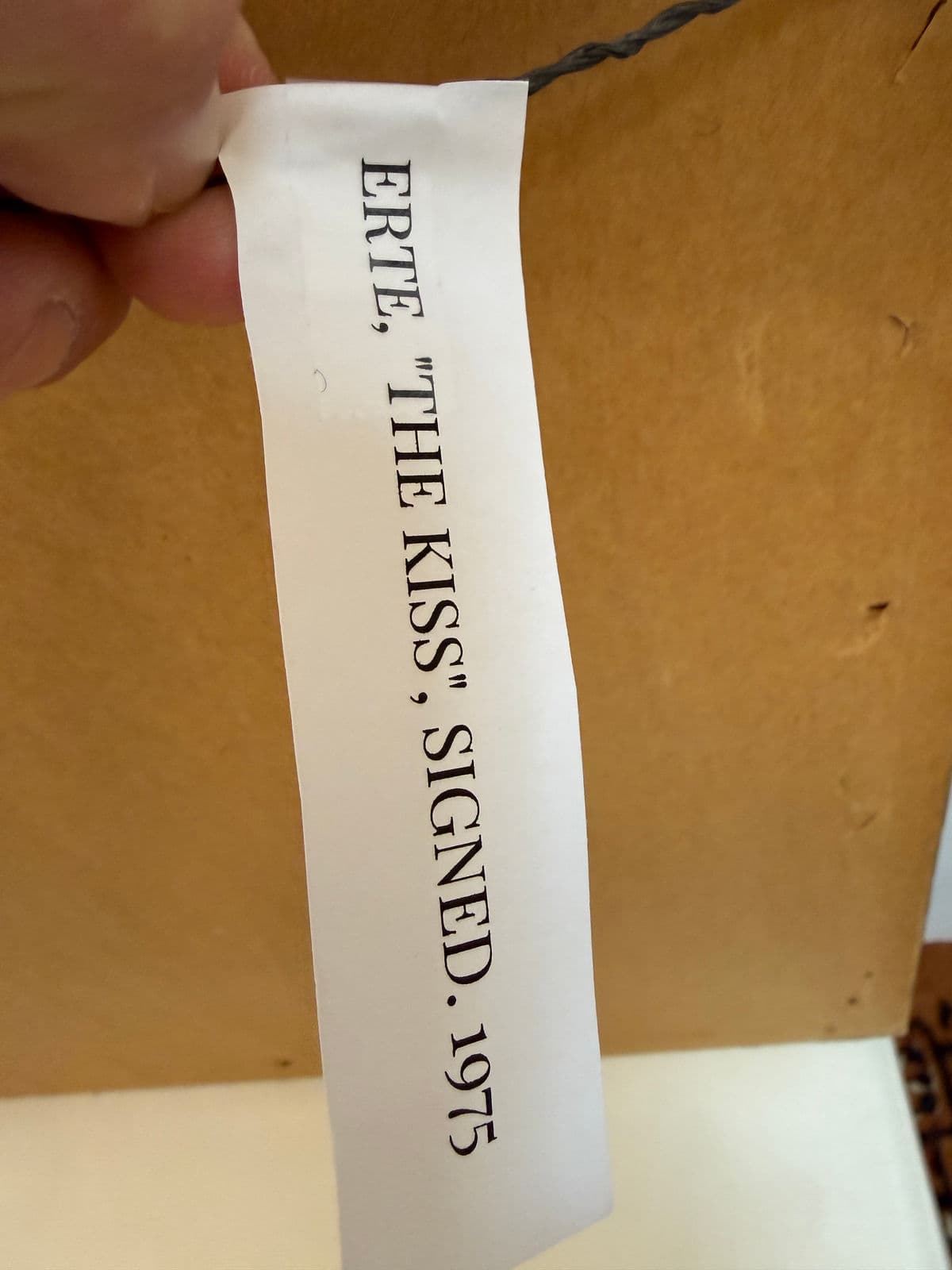 Circa 1975 Erté "The Kiss"Signed Serigraph 293 of 300, Framed - Thumbnail 11