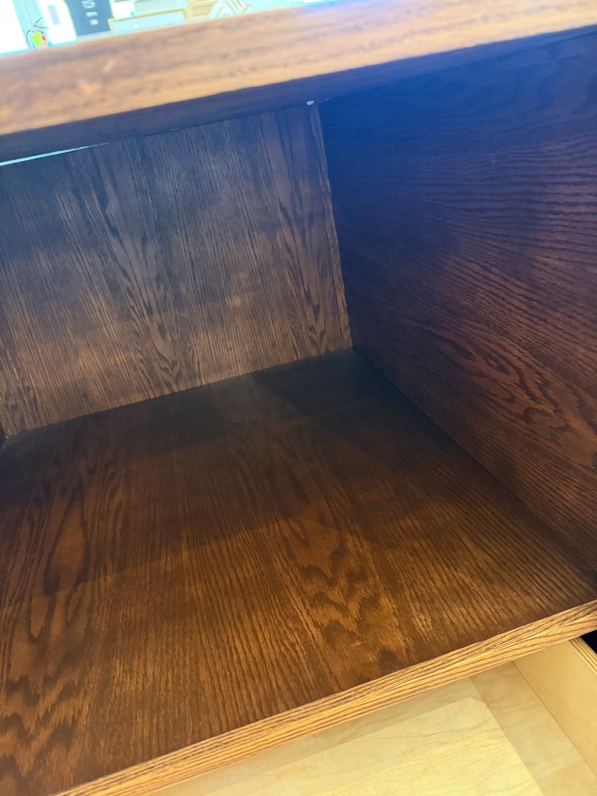 Oak Wood Side Table/Printer Stand - Thumbnail 7