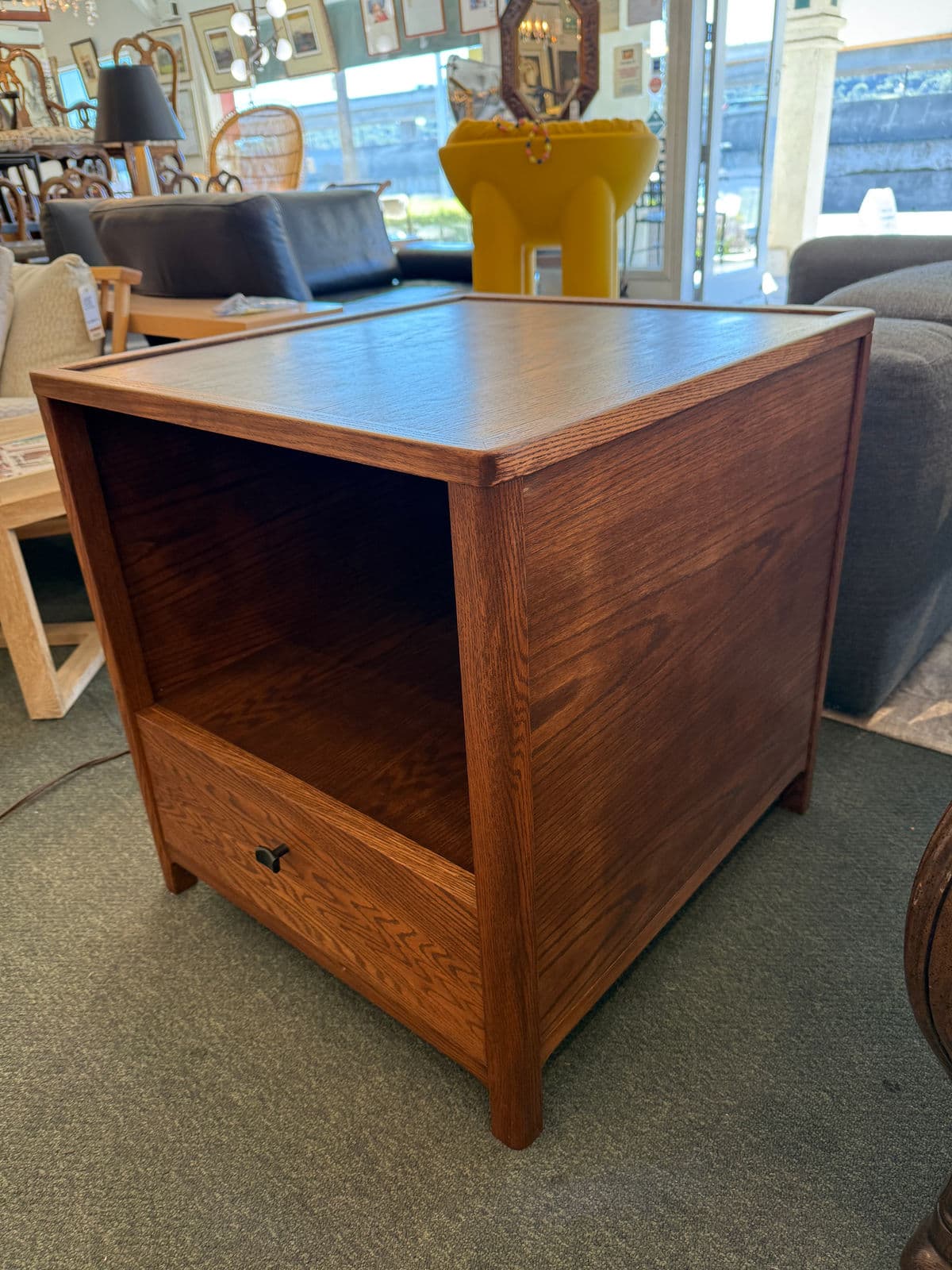 Oak Wood Side Table/Printer Stand - Thumbnail 4