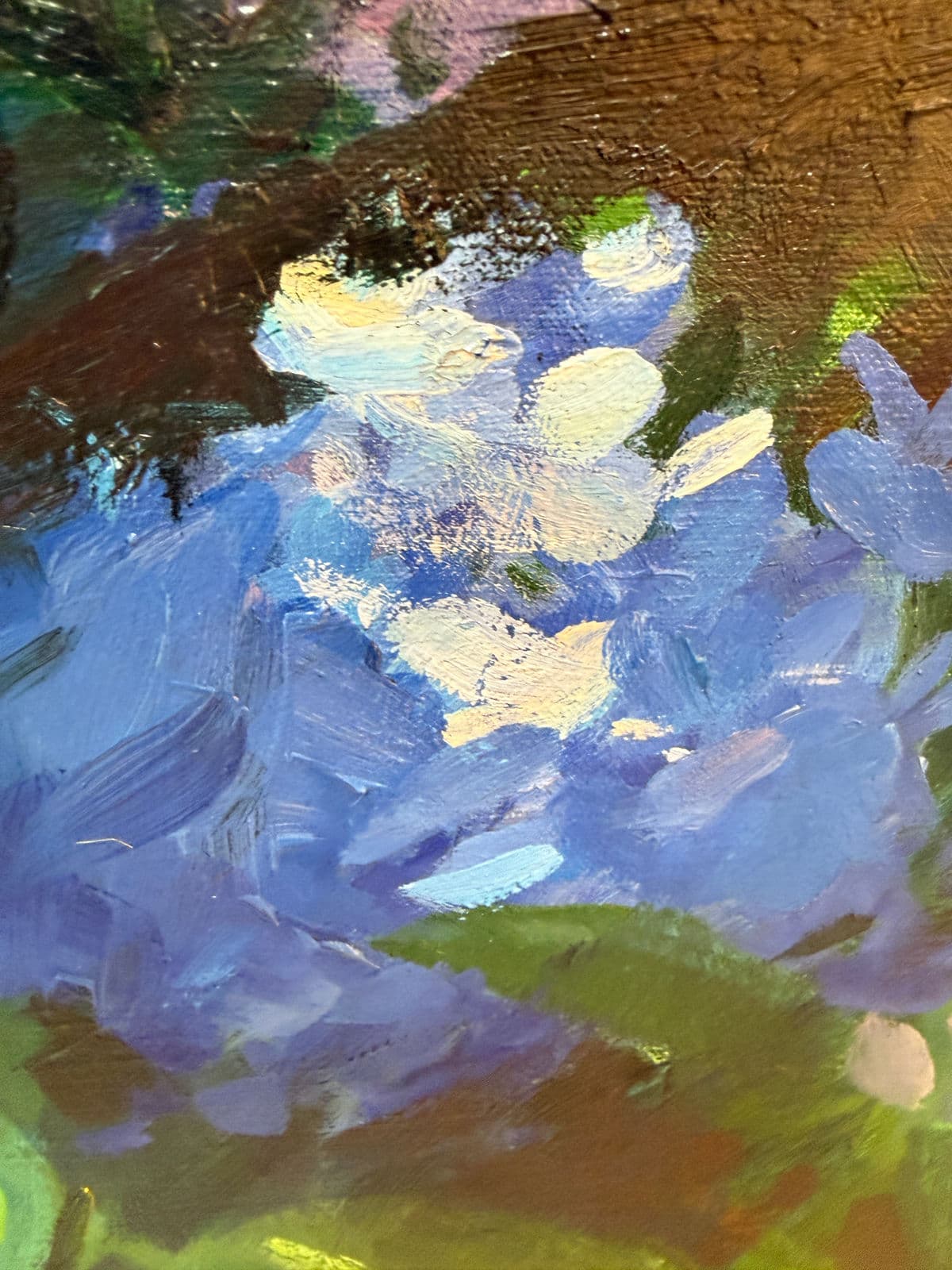 Gary David Hoffman "Hydrangeas" Oil Painting, Framed - Thumbnail 10