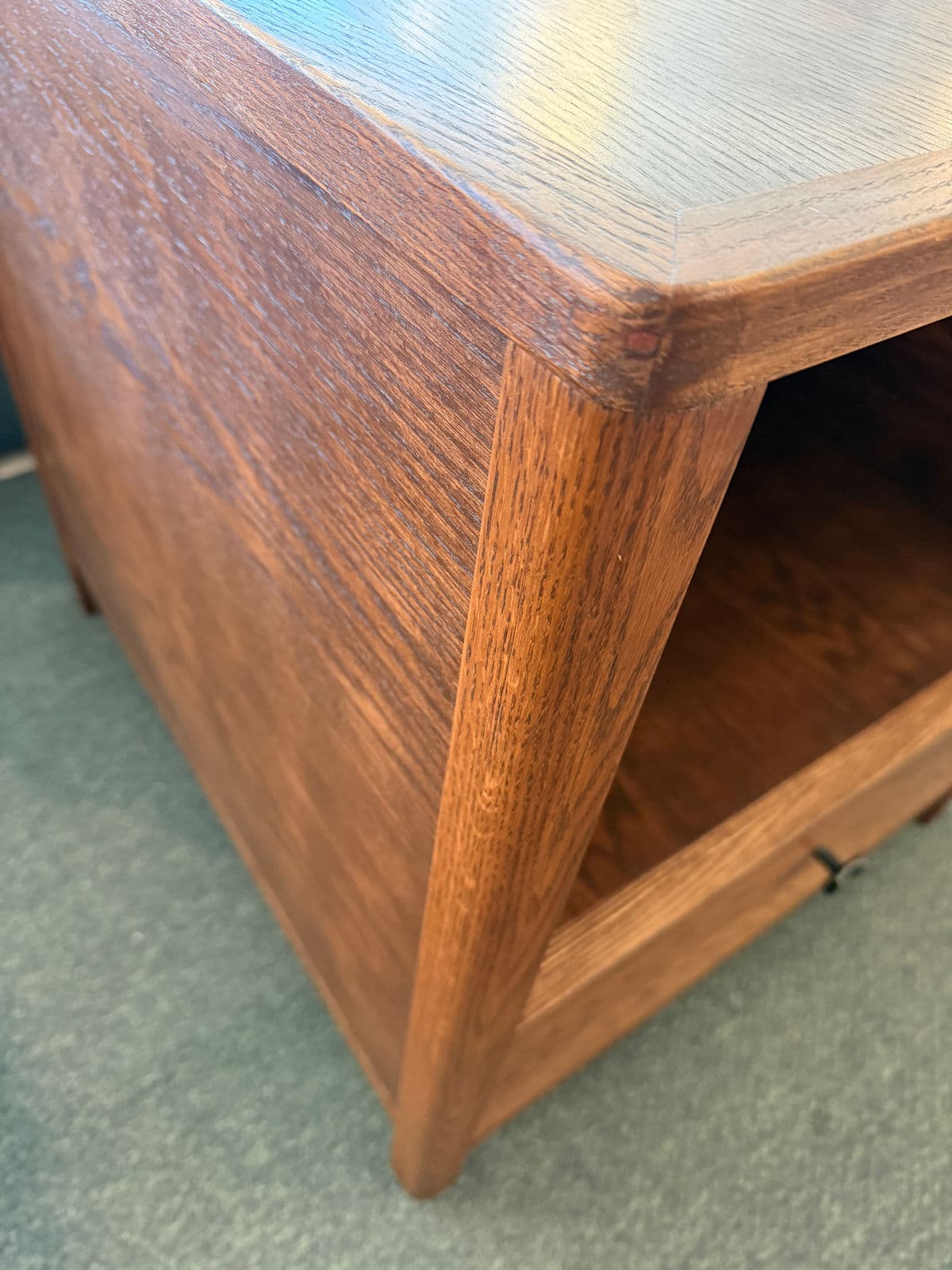 Oak Wood Side Table/Printer Stand - Thumbnail 9