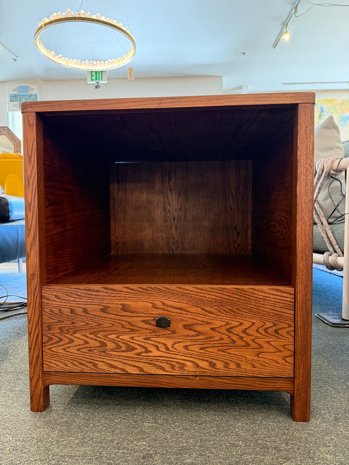 Oak Wood Side Table/Printer Stand - Thumbnail 3