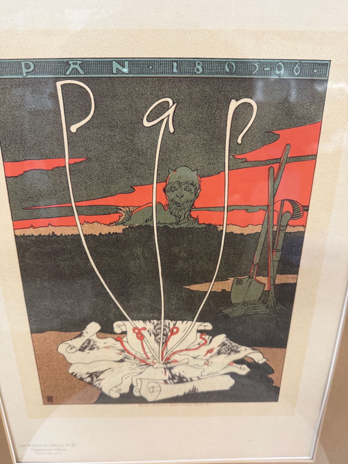 Joseph Satler "Pan" German Magazine Cover, Les Maitres De l'Affiche Portfolio - Thumbnail 6