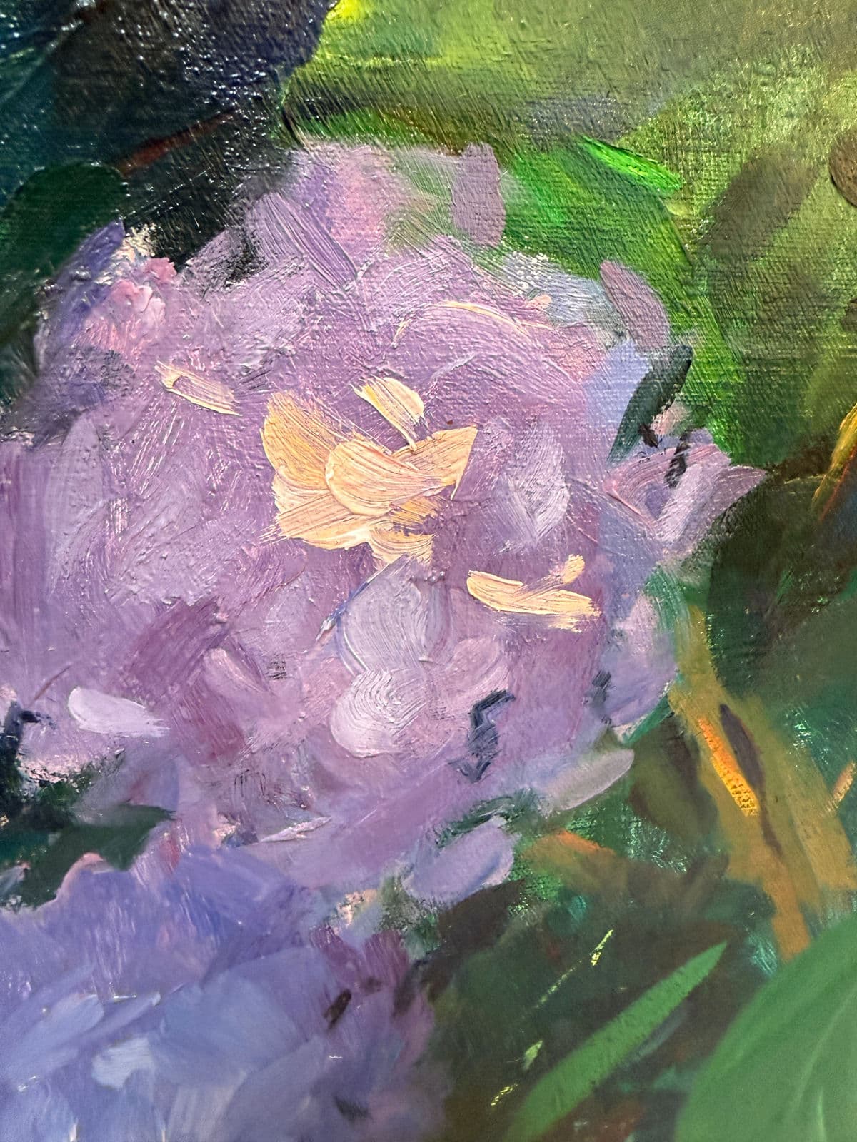 Gary David Hoffman "Hydrangeas" Oil Painting, Framed - Thumbnail 6