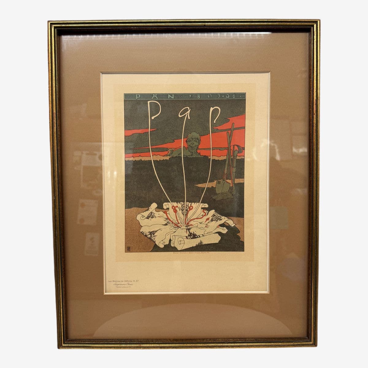 Joseph Satler "Pan" German Magazine Cover, Les Maitres De l'Affiche Portfolio - Image 1