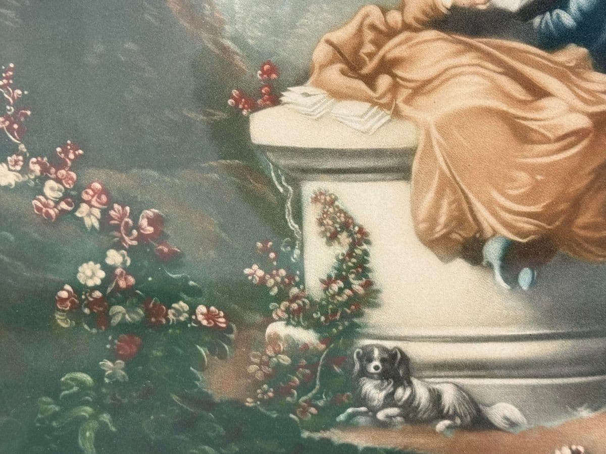 Antique Jean-Honore Fragonard's the Progress of Love Series Art Prints, Pair - Thumbnail 7