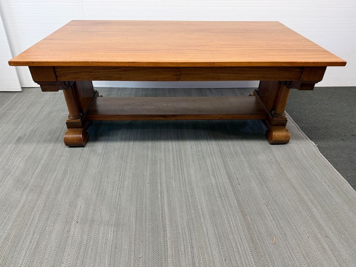 Antique Oak Coffee Table - Thumbnail 4