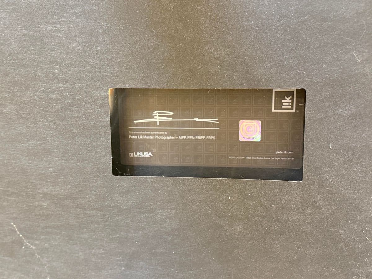 Peter Lik "River of Zen" Photographic Acrylic Mount - Thumbnail 6