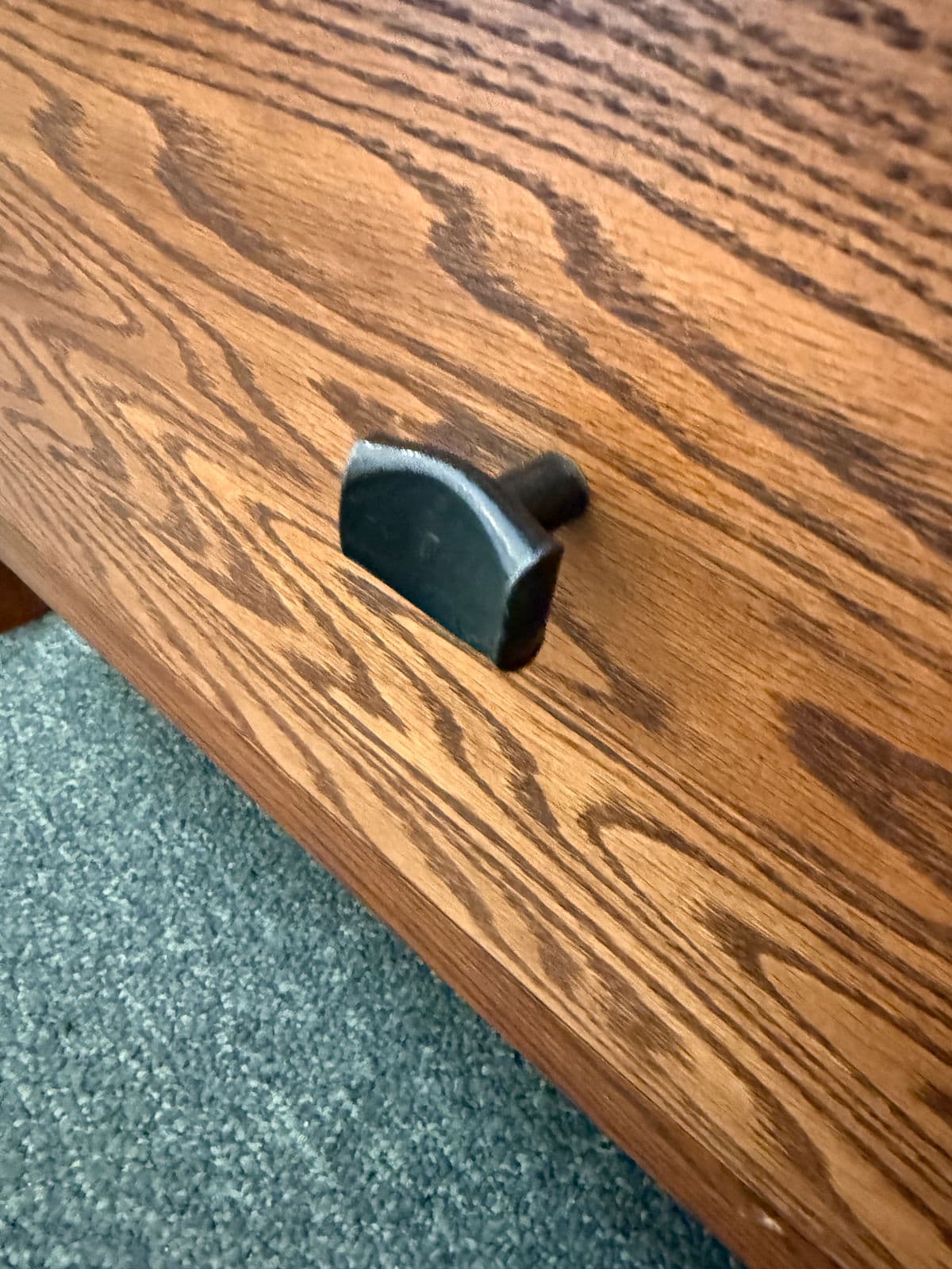 Oak Wood Side Table/Printer Stand - Thumbnail 11