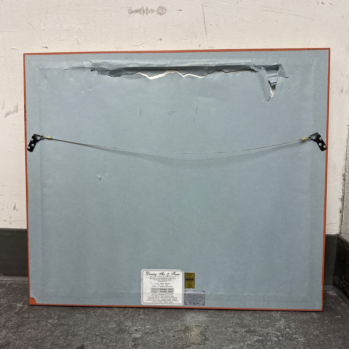 Circa 1997 Gilles Grimoin Original "Moulin Saint Michel" Watercolor, Framed - Thumbnail 13