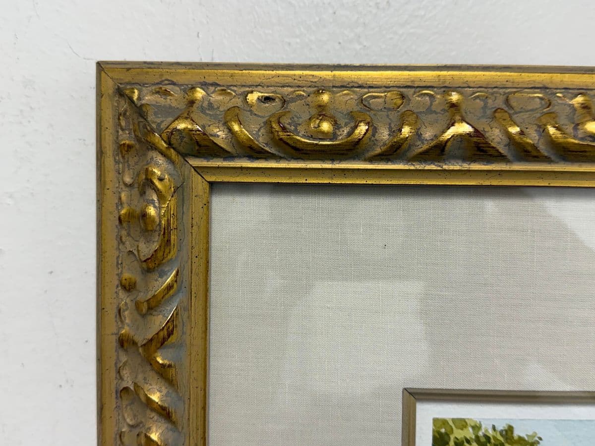 Circa 1997 Gilles Grimoin Original "Moulin Saint Michel" Watercolor, Framed - Thumbnail 5