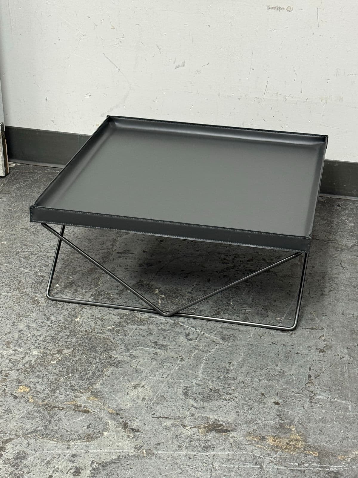 Bontempi Casa Flexus Square Leather Coffee Table - Thumbnail 11