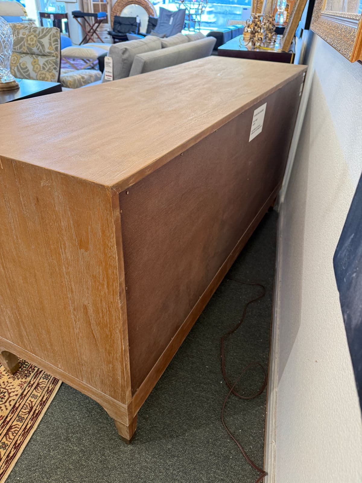 Brownstone Atherton Cerused Teak Six Drawer Dresser - Thumbnail 8