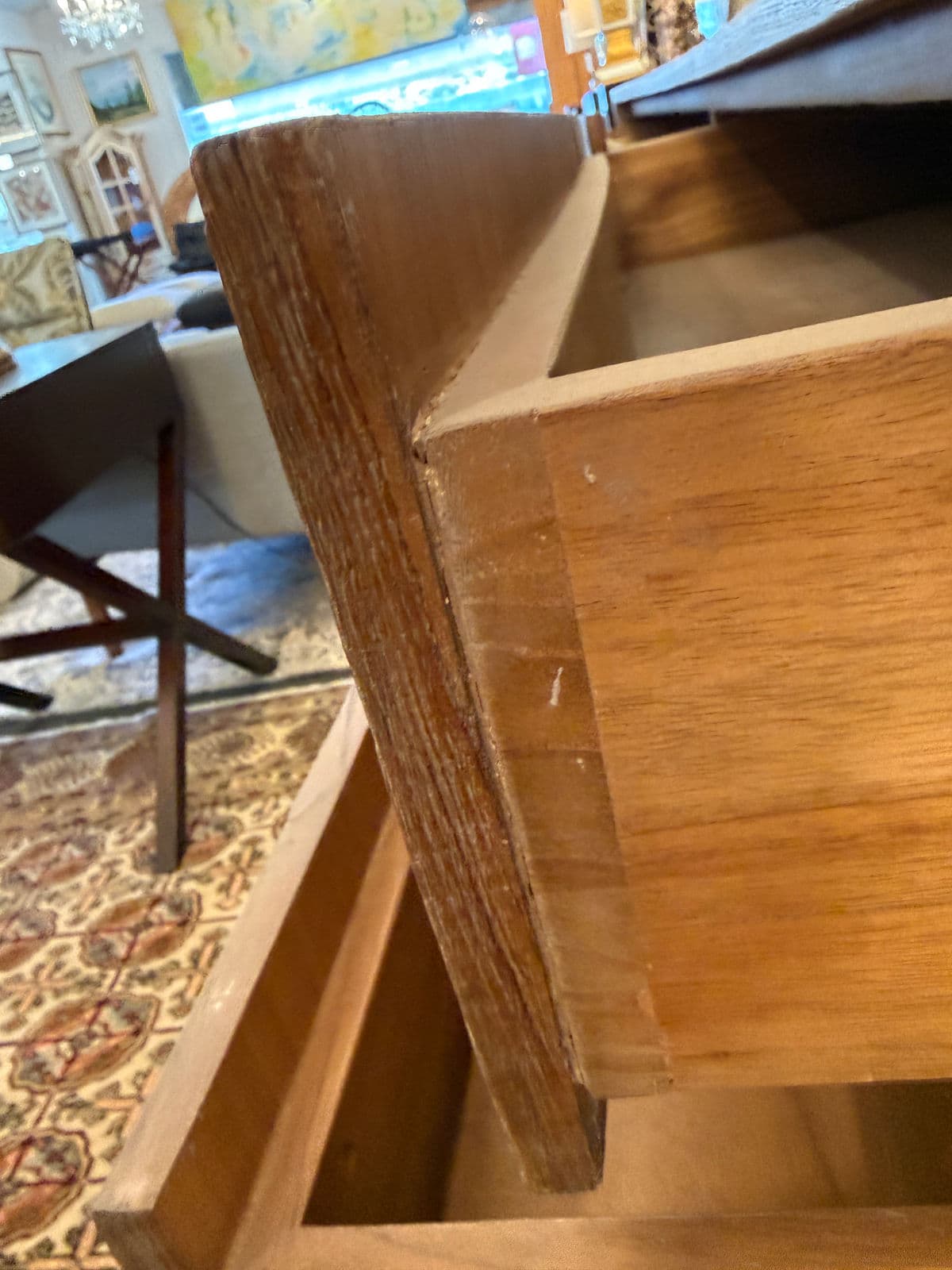 Brownstone Atherton Cerused Teak Six Drawer Dresser - Thumbnail 7