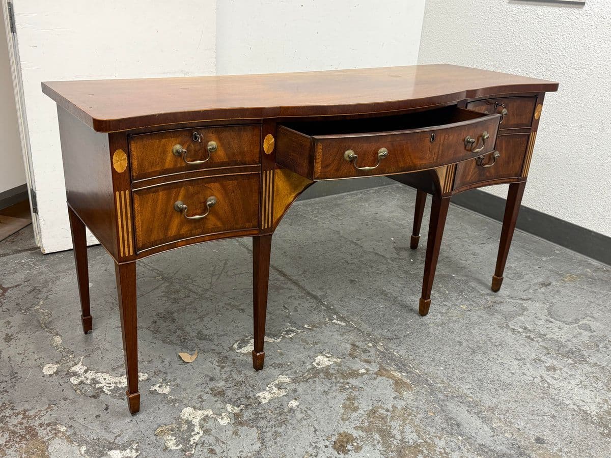 Burton Ching George III Mahogany Inlaid Sideboard - Thumbnail 5