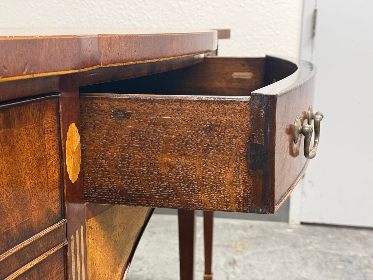 Burton Ching George III Mahogany Inlaid Sideboard - Thumbnail 10