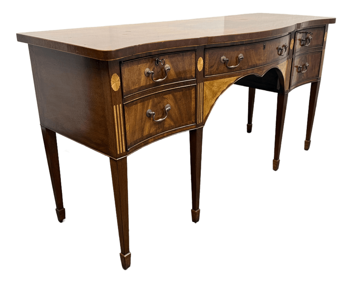 Burton Ching George III Mahogany Inlaid Sideboard - Thumbnail 2
