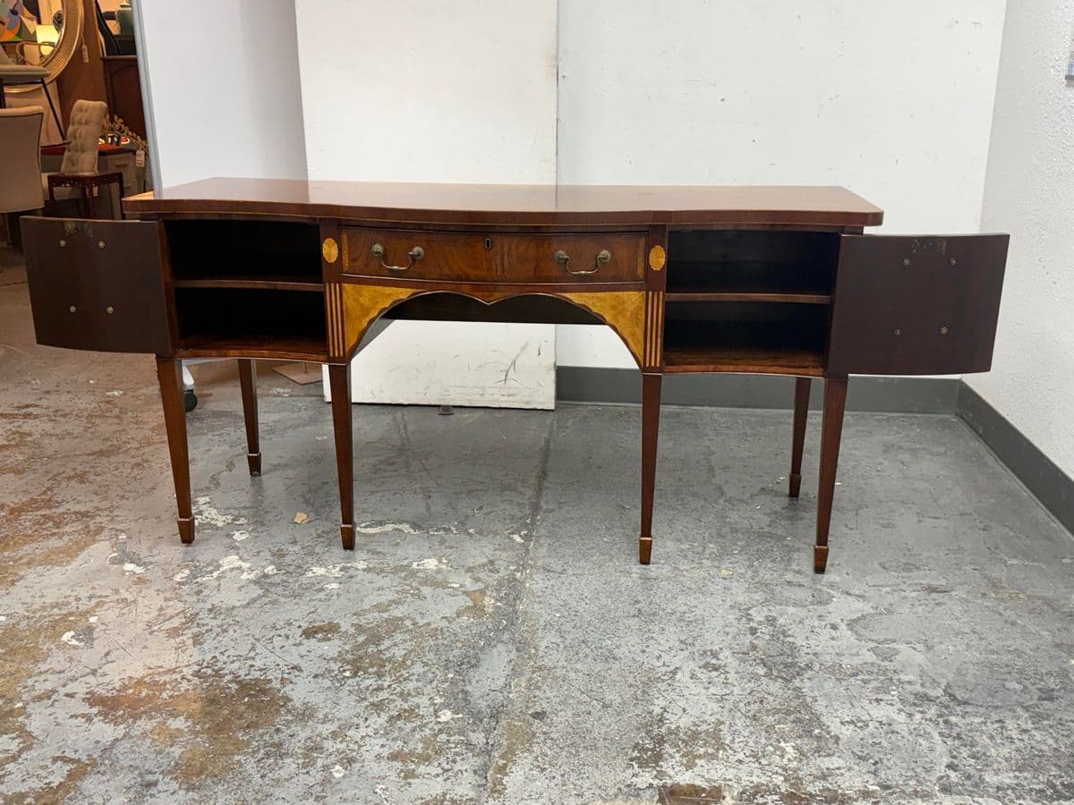 Burton Ching George III Mahogany Inlaid Sideboard - Thumbnail 6