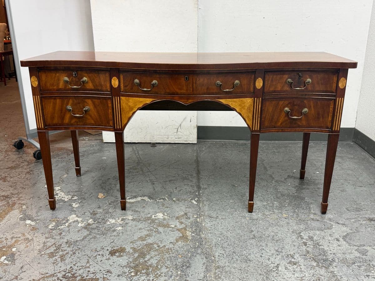 Burton Ching George III Mahogany Inlaid Sideboard - Thumbnail 4