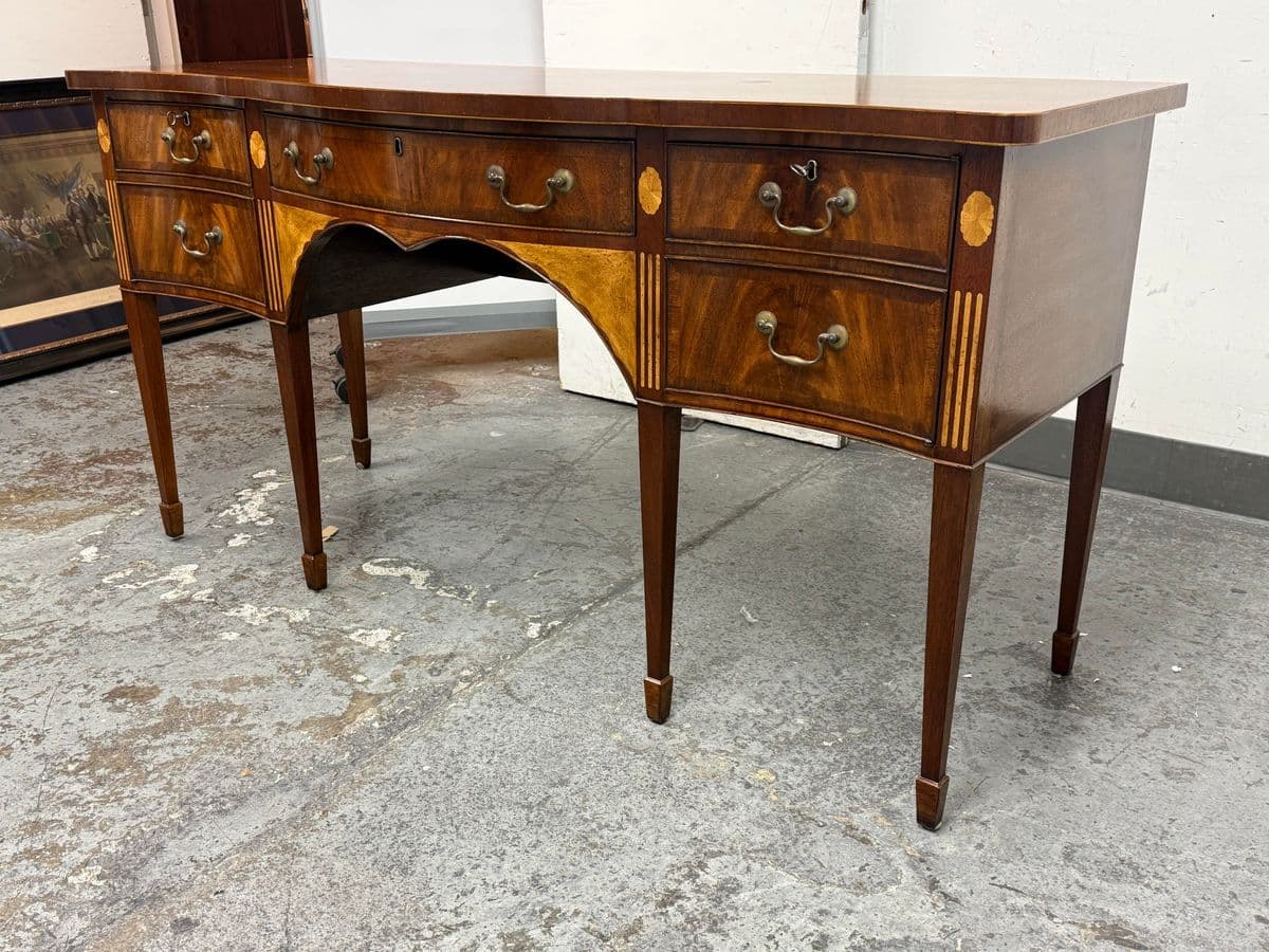 Burton Ching George III Mahogany Inlaid Sideboard - Thumbnail 3
