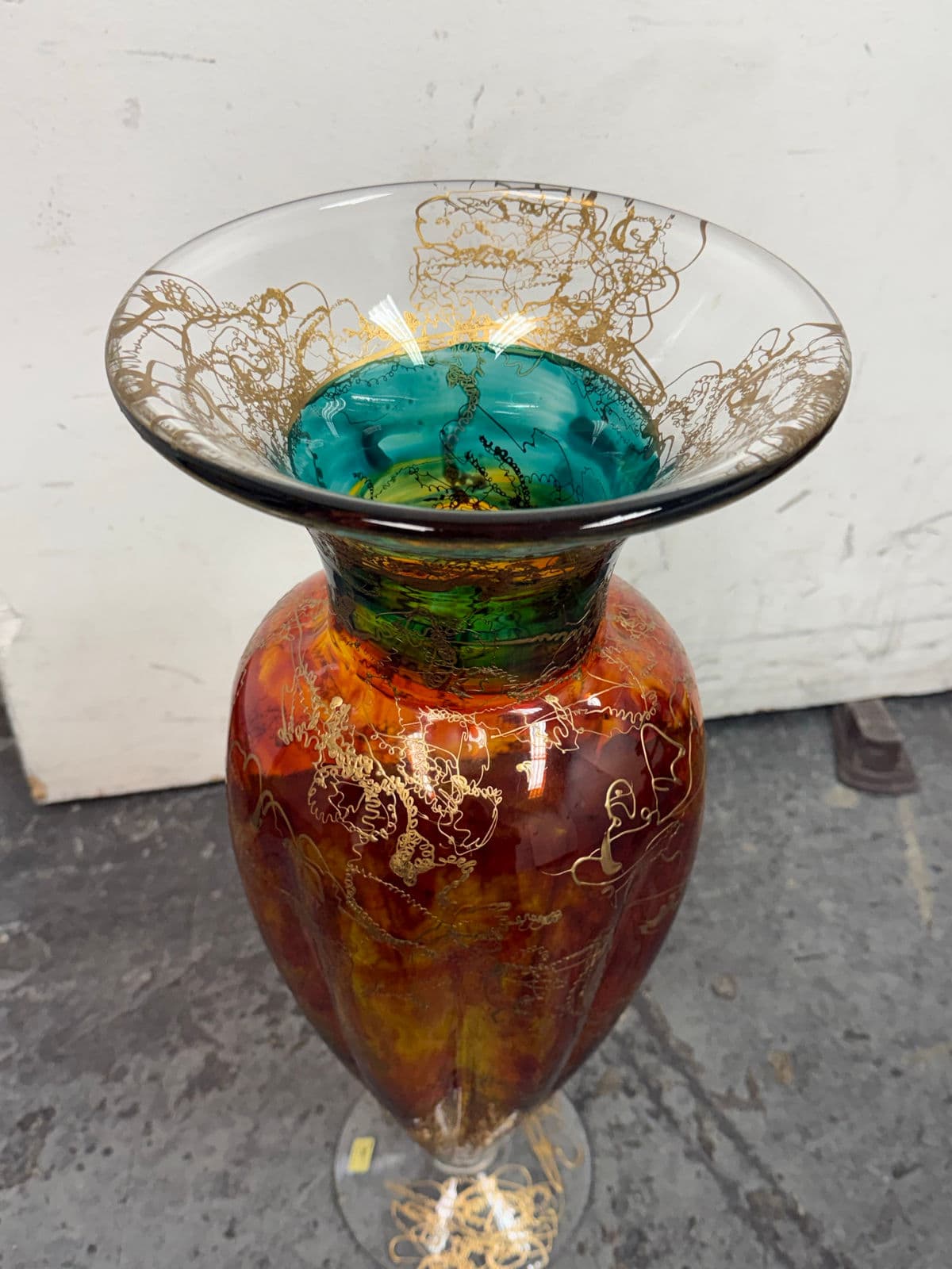 Asja Valcic Austrian Crystal Glass Cassandra Vase - Thumbnail 5
