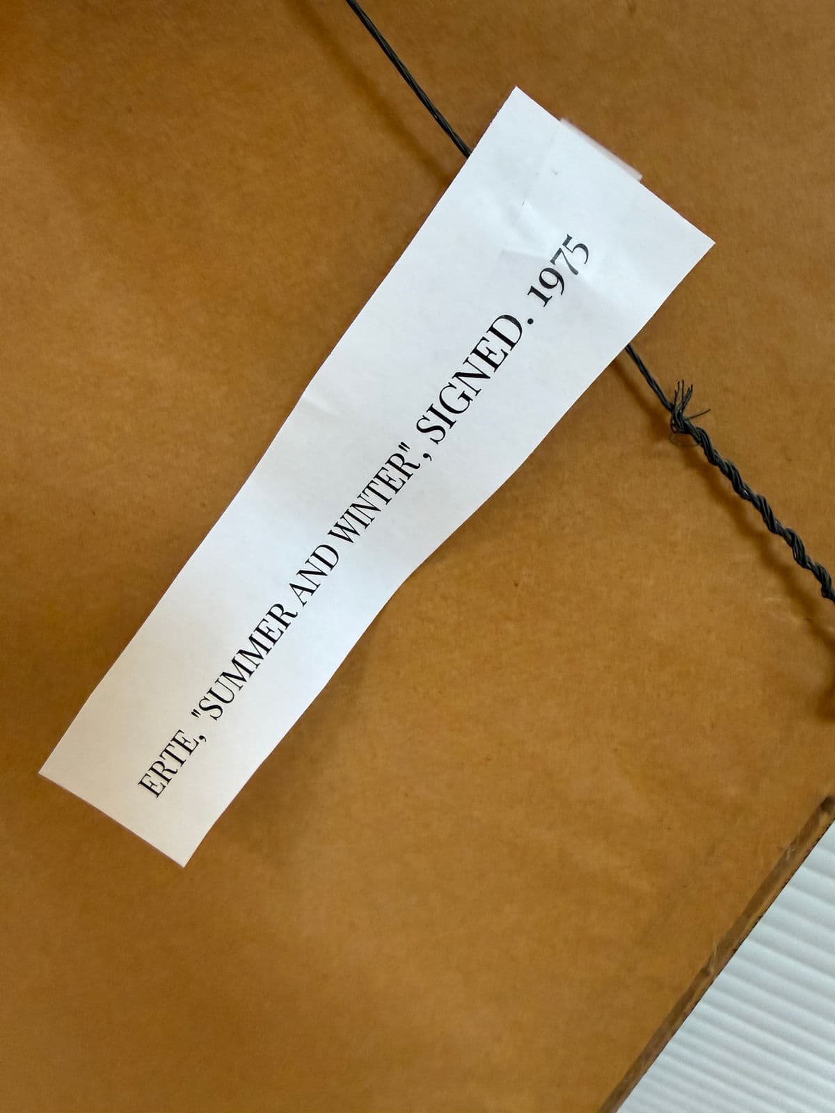 Circa 1975 Erté "Summer & Winter" Limited Edition 192 of 300 Serigraph, Signed - Thumbnail 7