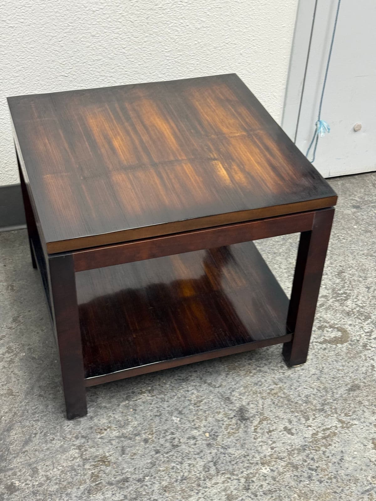Circa 2007 Williams-Sonoma Home Nassau Square Side Table - Thumbnail 7
