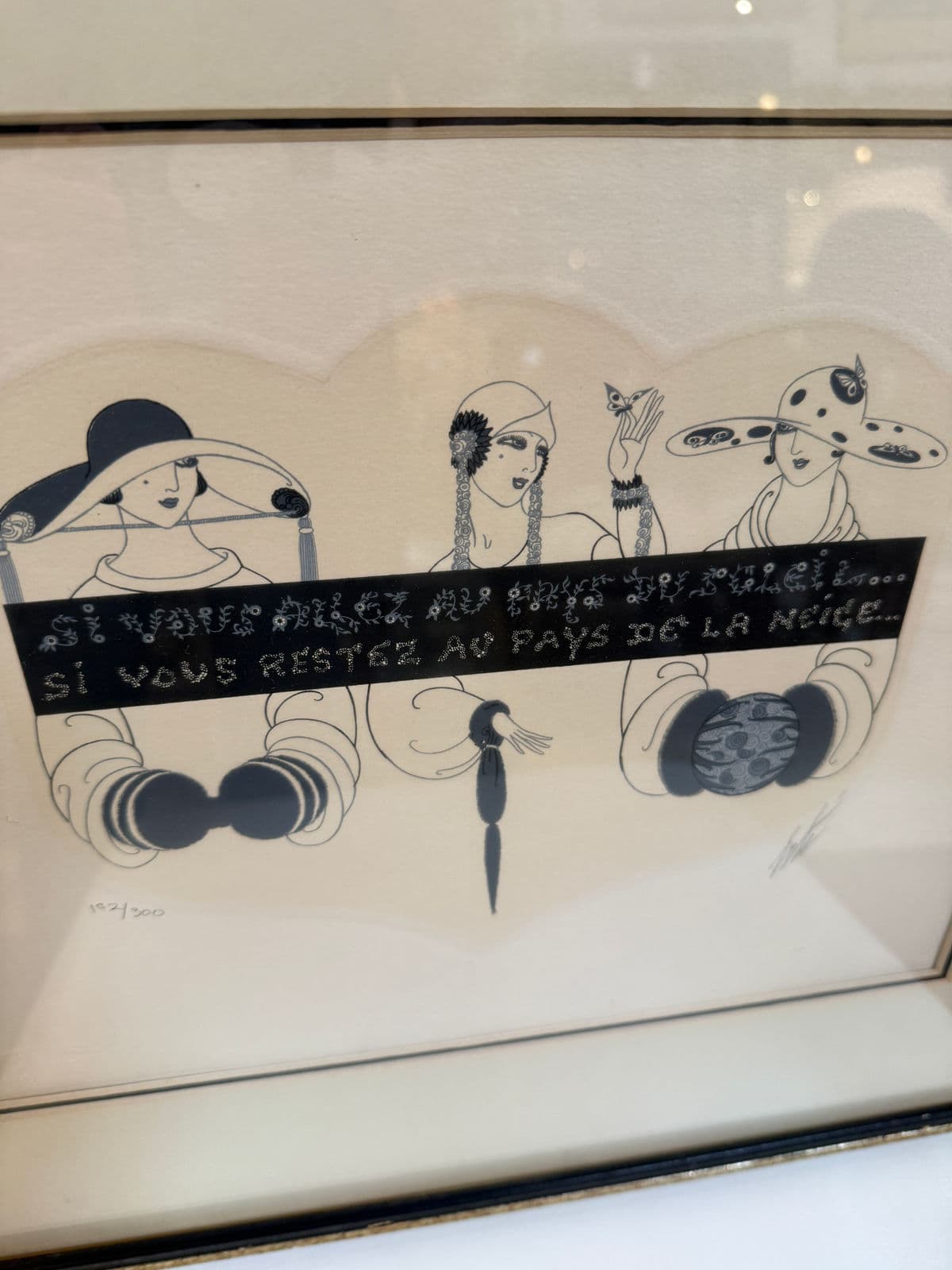 Circa 1975 Erté "Summer & Winter" Limited Edition 192 of 300 Serigraph, Signed - Thumbnail 4