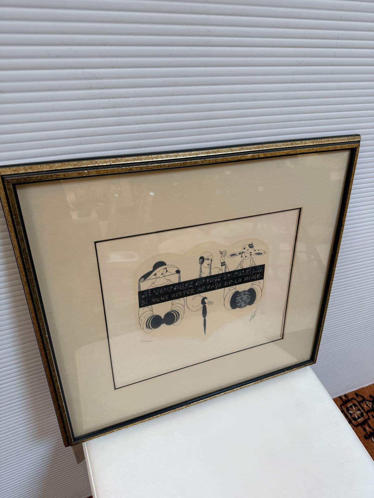 Circa 1975 Erté "Summer & Winter" Limited Edition 192 of 300 Serigraph, Signed - Thumbnail 3