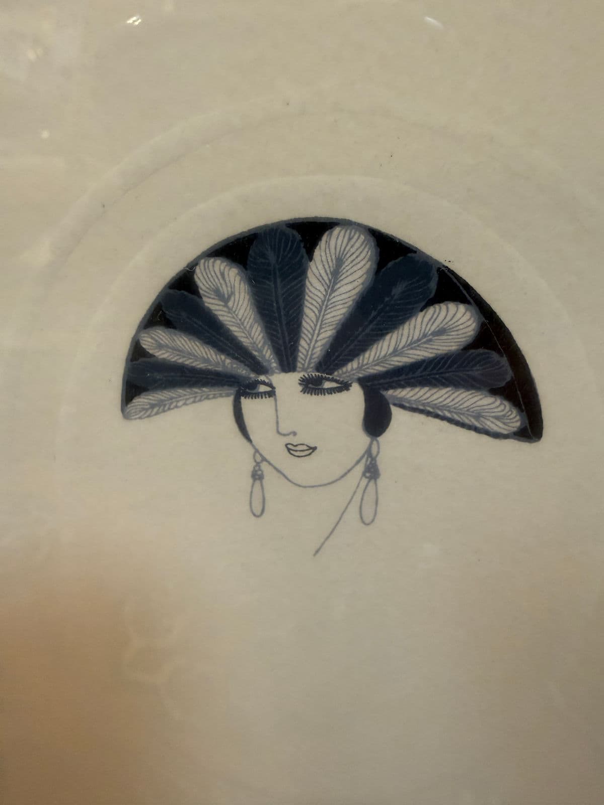 Circa 1975 Erte' Limited Edition Serigraphs "Feathers" 205 of 300 + "Veil" 38 of 300, a Pair - Thumbnail 11