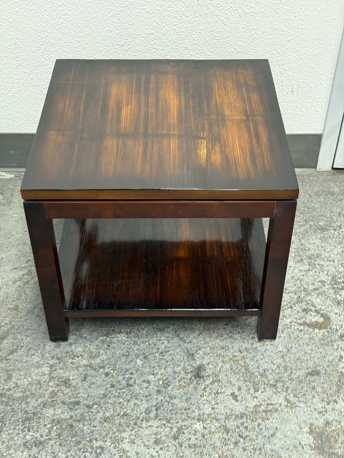 Circa 2007 Williams-Sonoma Home Nassau Square Side Table - Thumbnail 8