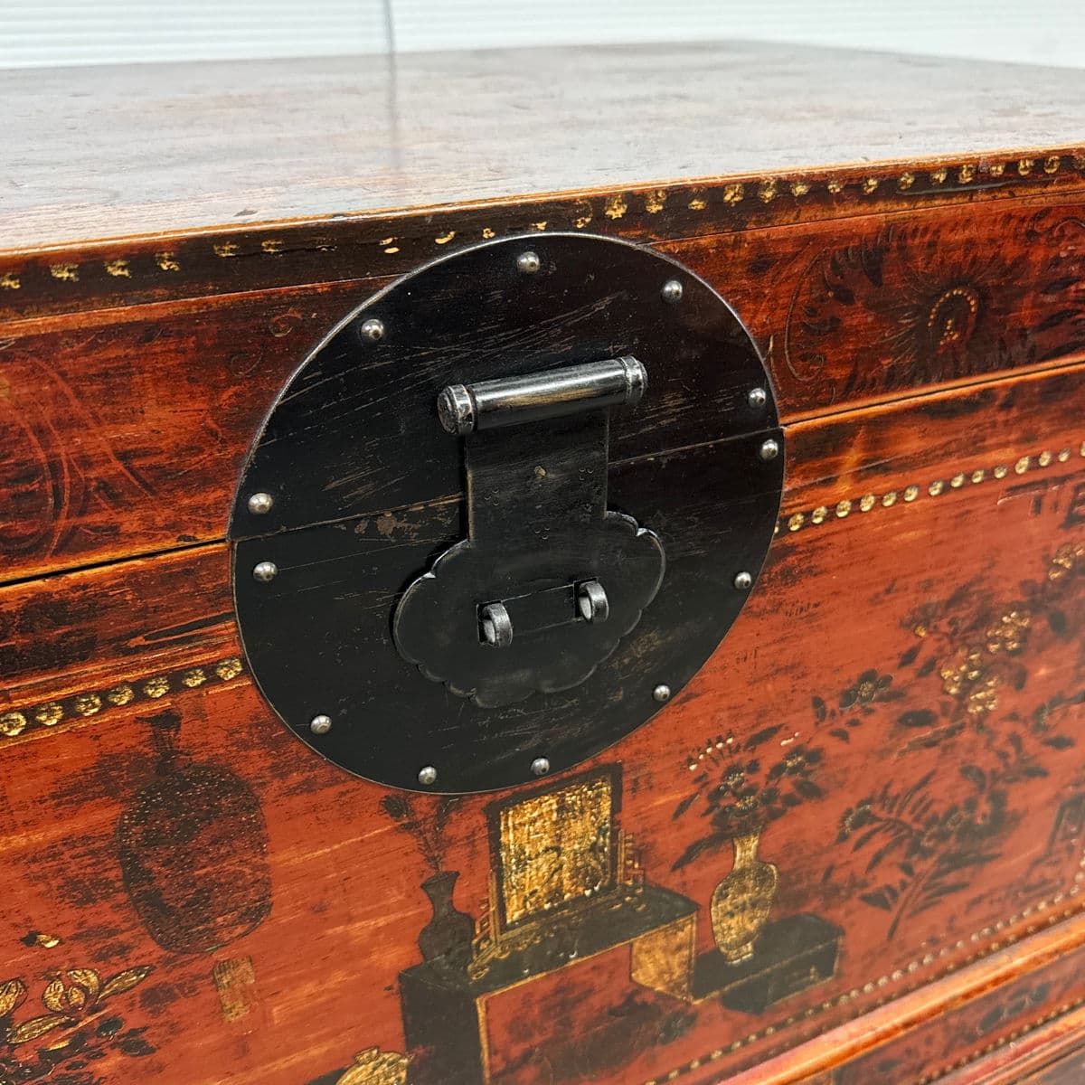 Antique Chinese Hand Painted Chest - Thumbnail 8