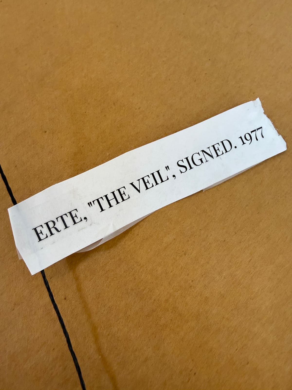 Circa 1975 Erte' Limited Edition Serigraphs "Feathers" 205 of 300 + "Veil" 38 of 300, a Pair - Thumbnail 9