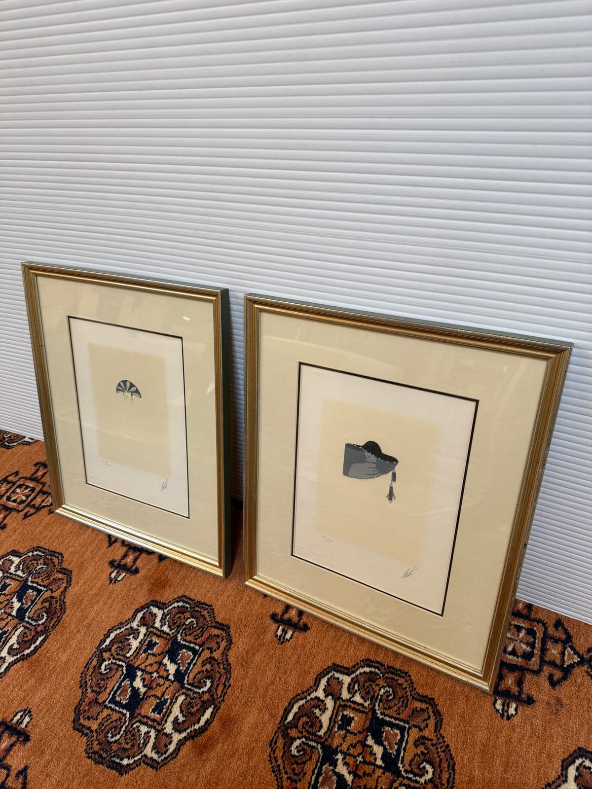 Circa 1975 Erte' Limited Edition Serigraphs "Feathers" 205 of 300 + "Veil" 38 of 300, a Pair - Thumbnail 3