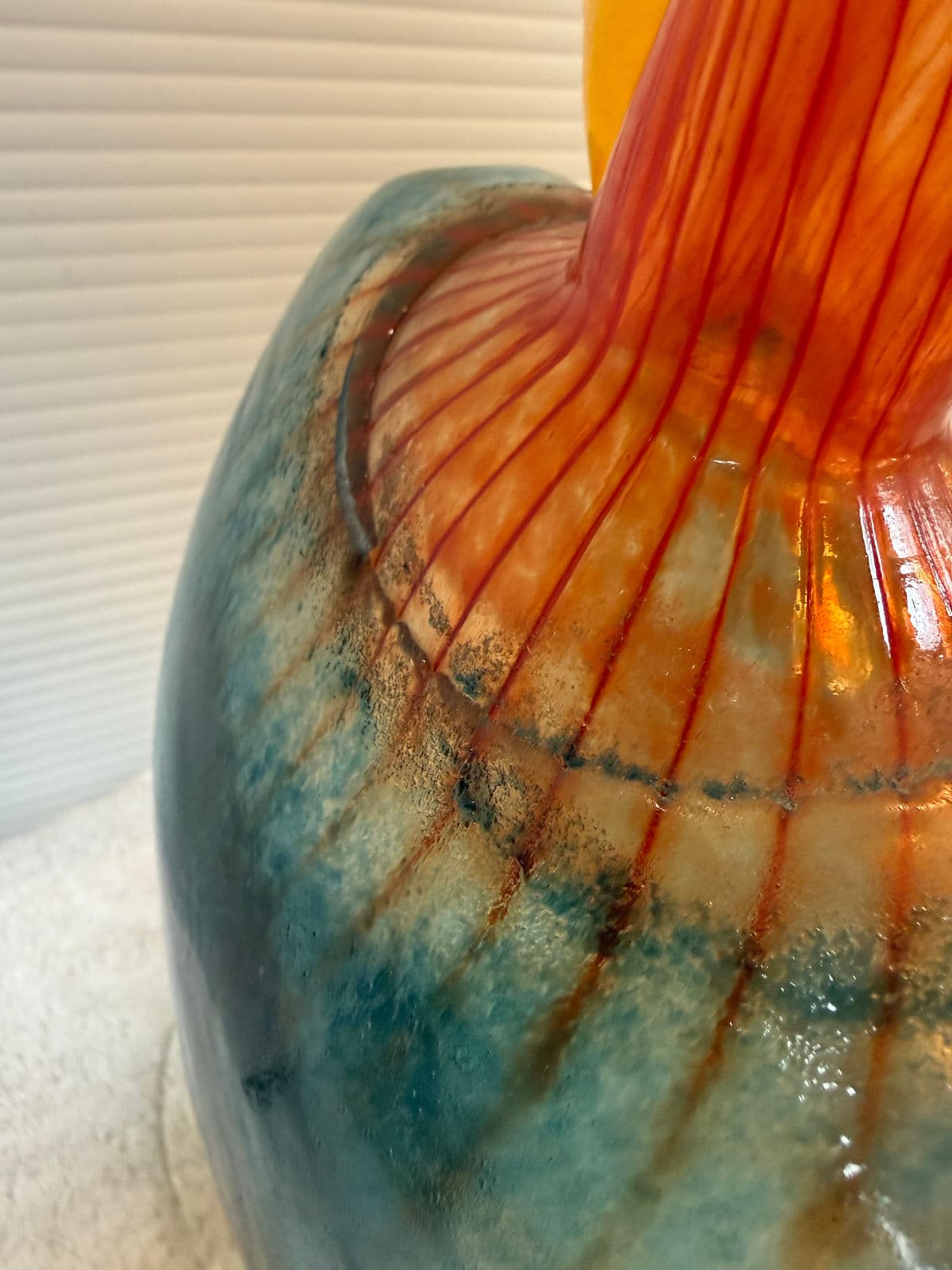 Circa 1989 Kjell Engman for Kosta Boda Bon Bon Art Glass Pitcher + Goblet, Set - Thumbnail 10