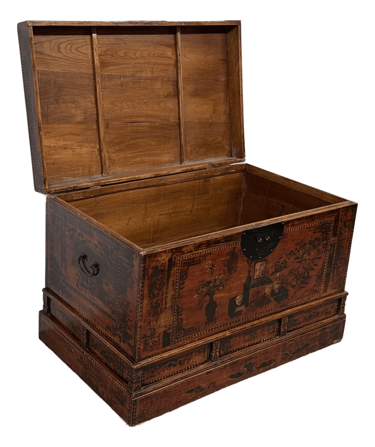 Antique Chinese Hand Painted Chest - Thumbnail 2