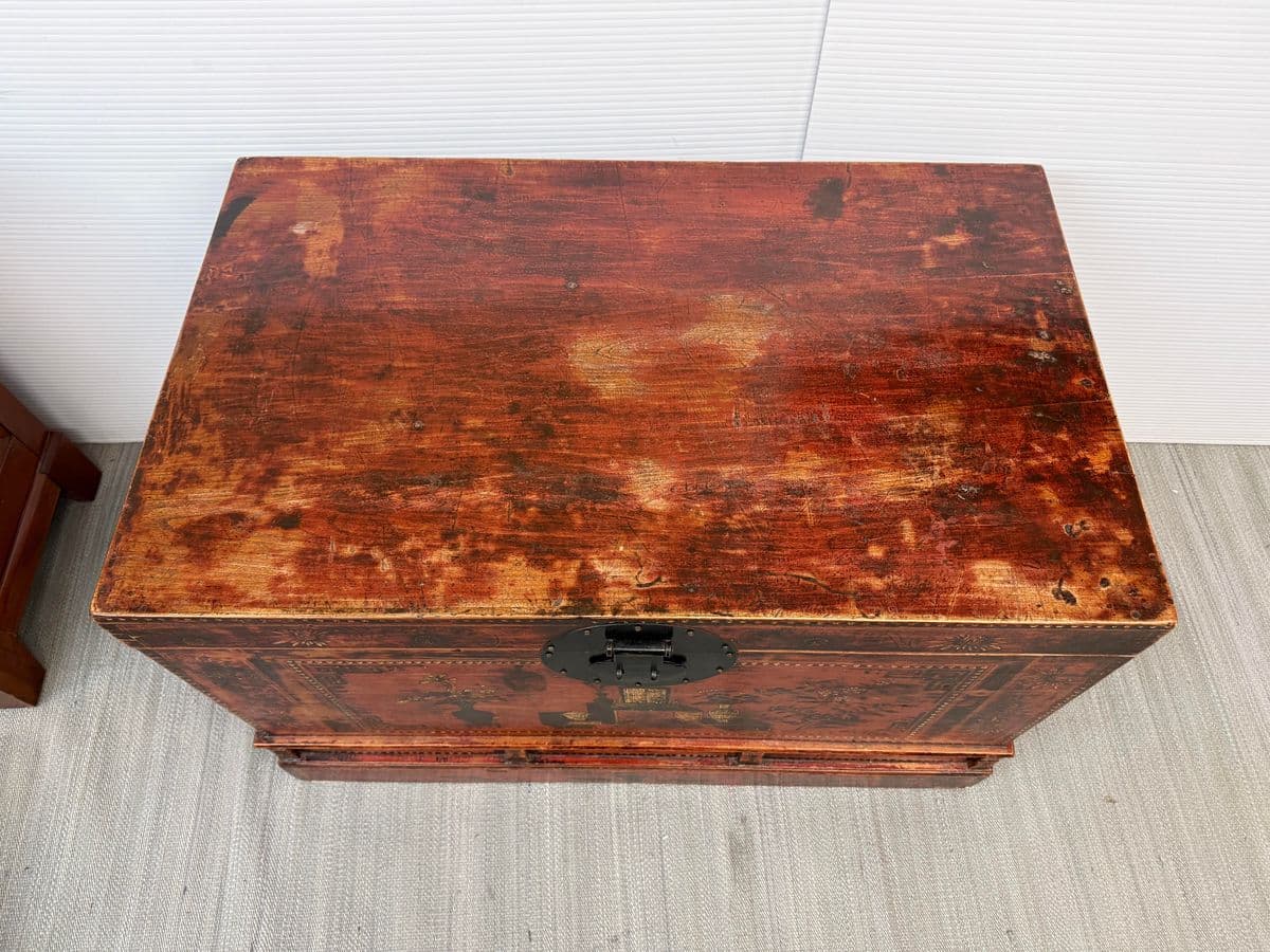 Antique Chinese Hand Painted Chest - Thumbnail 11